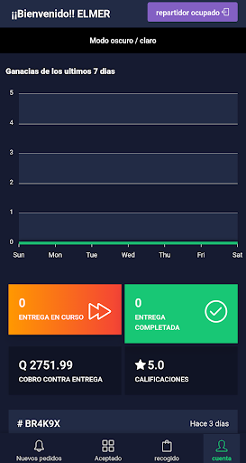 Android application NOVEX - DRIVER screenshort