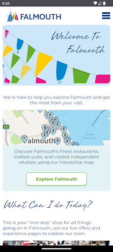 Android application XplorFALMOUTH screenshort