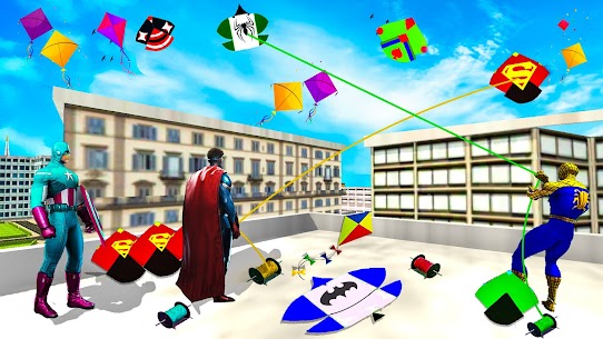Superhero Basant Festival Mod Apk : Kite flying games 2021 3