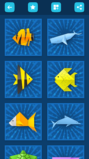 Origami Fishes From Paper Screen 3