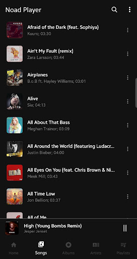 Noad Music Player (open-source Screen 2