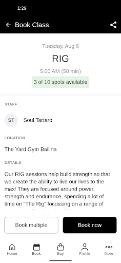 The Yard Gym Screen 3
