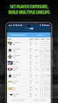 screenshot of LineupHQ Express for DK
