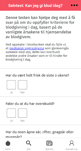 Blodbanken Screen 2