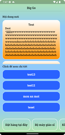 Android application Big Go screenshort