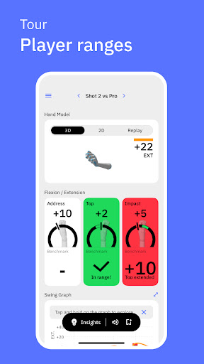 Android application HackMotion Golf screenshort