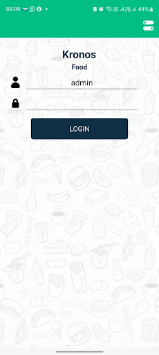 Android application Kronos Food screenshort