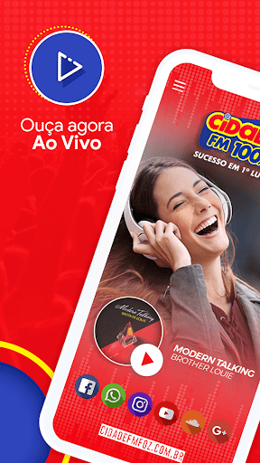 Android application Cidade FM – Foz do Iguaçu screenshort