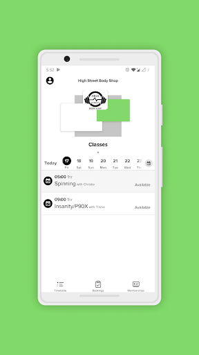 Android application High Street Body Shop screenshort