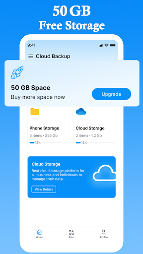 Android application Cloud Storage & Photo Backup screenshort