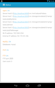 NAMP nginx android web server 1.2.8