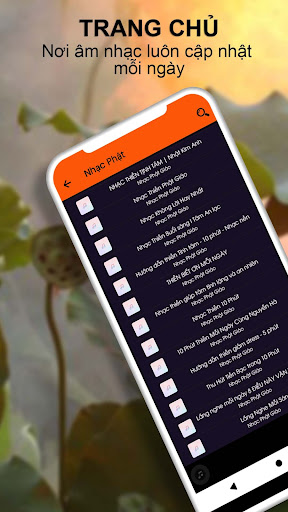 Android application Nhạc Thiền Nghe Mỗi Ngày screenshort