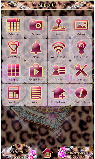 Leopard Hearts Wallpaper Theme Screen 2