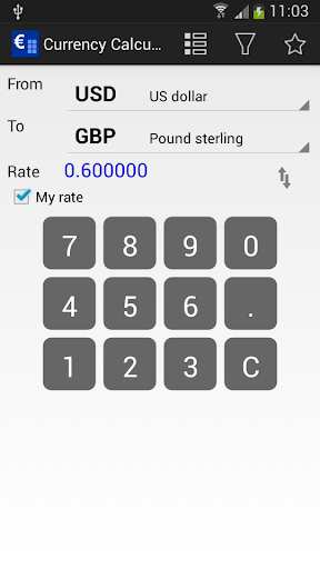 Currency Calculator Screen 3