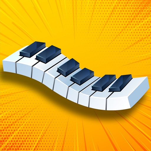 Escalas no teclado e piano logo