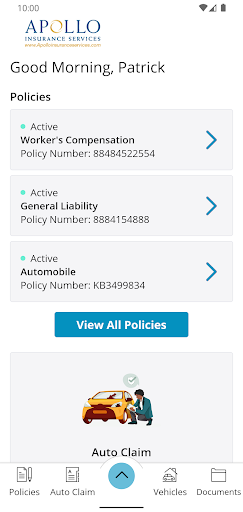Apollo Insurance Services Screen 2