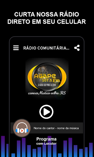 RÁDIO COMUNITÁRIA AGAPE FM Screen 2