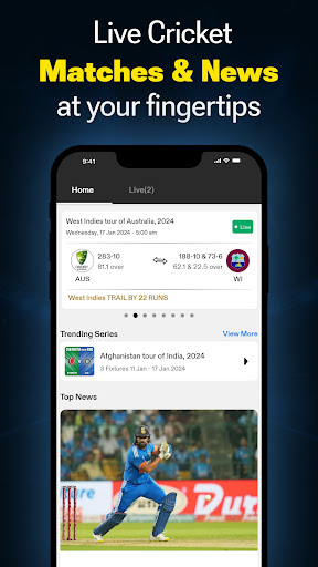 Android application ScoreCric: Live Cricket Score screenshort