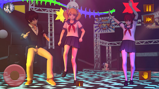Anime High School Girl 3d Game apkpoly screenshots 1