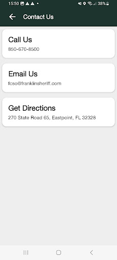 Franklin County Sheriff (FL) Screen 2