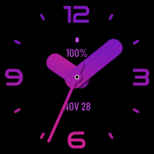 Huge Pink Purple Watch Face logo
