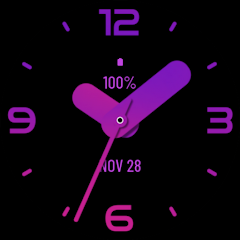 Huge Pink Purple Watch Face