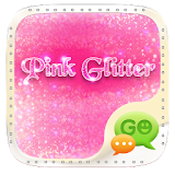 Pink Glitter GO SMS icon