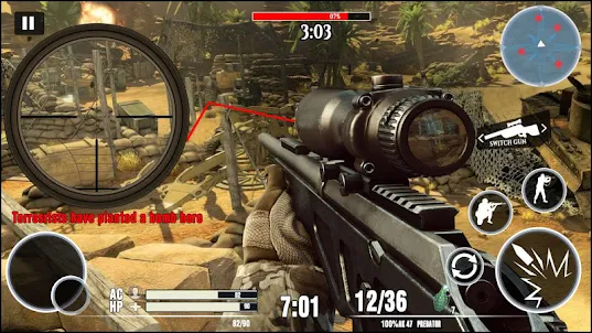 Sniper 3D: スナイパーゲーム オフライン ゲーム