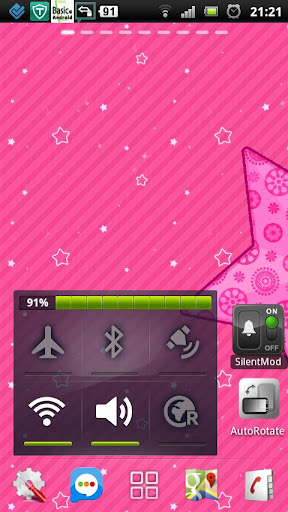 pink love sparkle star lwp Screen 2