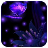 Neon Butterfly Live wallpaper icon