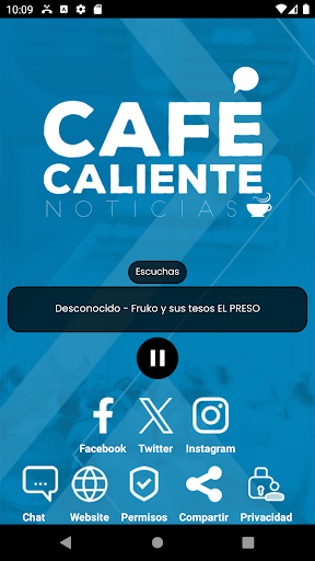 Android application Café Caliente Noticias screenshort
