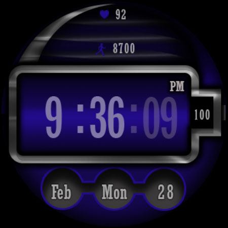 W-Design WOS073 - Watch Face Screen 2
