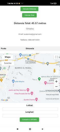 Android application Mediciones Costa Rica screenshort