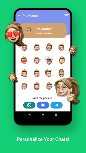 Screenshot of Memoji Stickers for WhatsApp