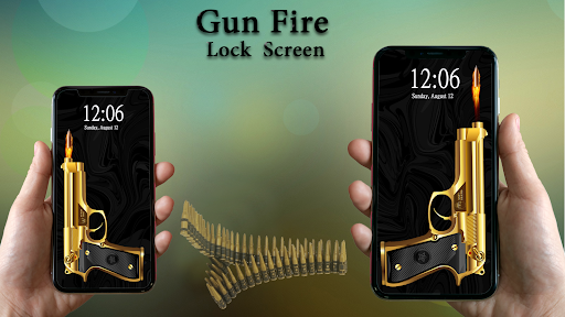 Android application Pistol Fire Lock Screen screenshort