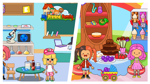 My Pretend Home & Family - Kids Play Town Games! screenshots 7