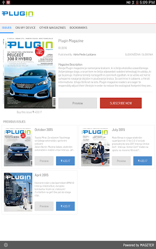 Android application Plugin Magazine screenshort