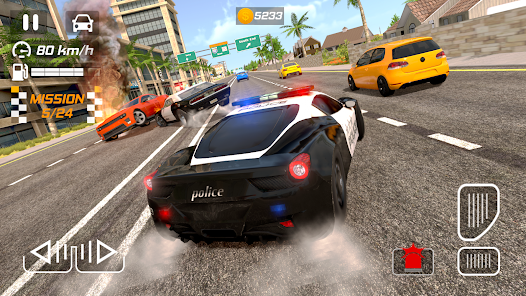 Play Police Drift Car Driving Stunt Game