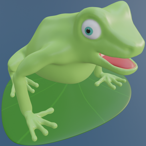 Jumping frog: Fun in the pond logo