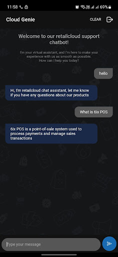 Android application Cloud Genie screenshort