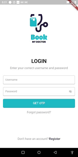 Android application Book My Doctor UI Template screenshort