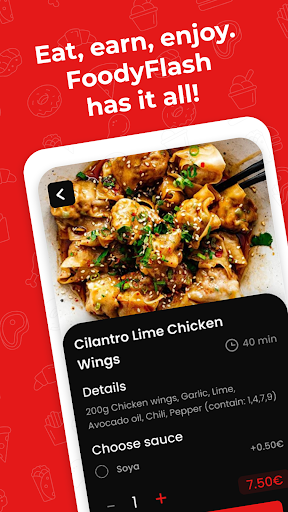 Android application FoodyFlash - Food on your way! screenshort