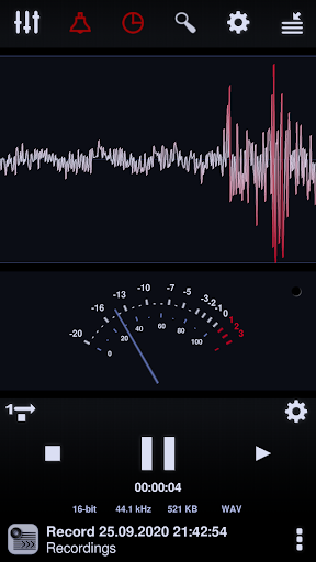Android application Neutron Audio Recorder (Eval) screenshort
