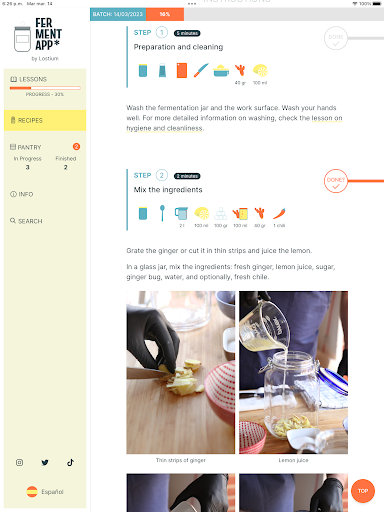 Screenshot of FermentApp