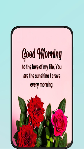 Android application good morning message for him screenshort