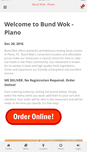 Android application Bund Wok - Plano screenshort