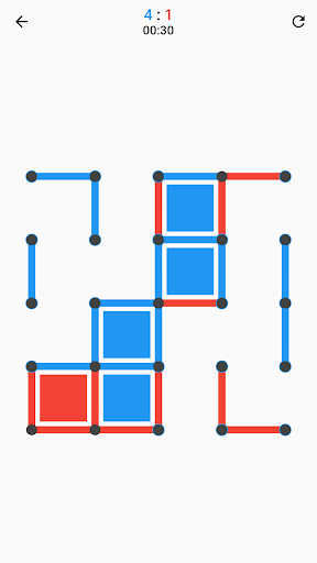 Android application Dots and Boxes screenshort