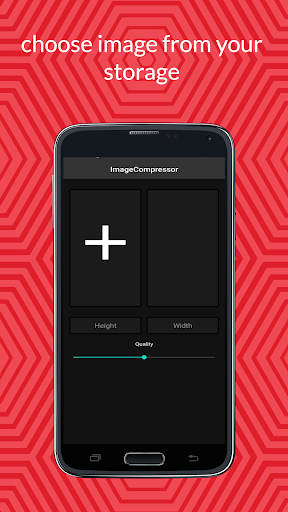 Android application Image Compressor Mb to kb screenshort