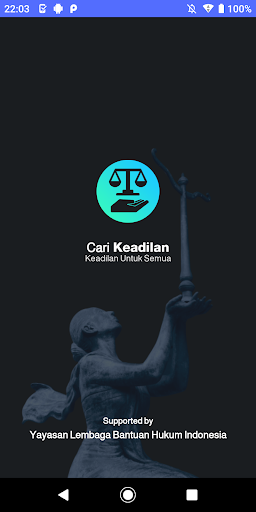 Android application Cari Keadilan screenshort