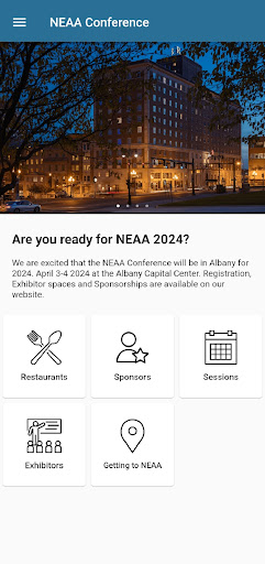 Android application NEAA Conference screenshort